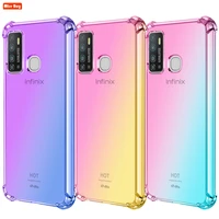 Double Color Transparent Phone Case For Infinix Hot Lite 10T Note 10pro HOT 10i Note Zero Soft Silicone Cover Fundas