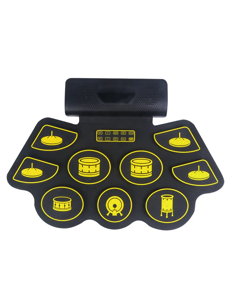 

Портативный джазовый электронный барабан, многофункциональный электронный барабан для взрослых, Детская практика, барабан, Электронный му...