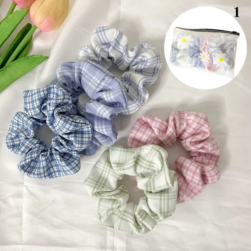

Fashion Scrunchies Set Headwear For Women Girls Simple Basic Elastic Hair Bands Hair Accessories Cute 5 Pack Scrunchies