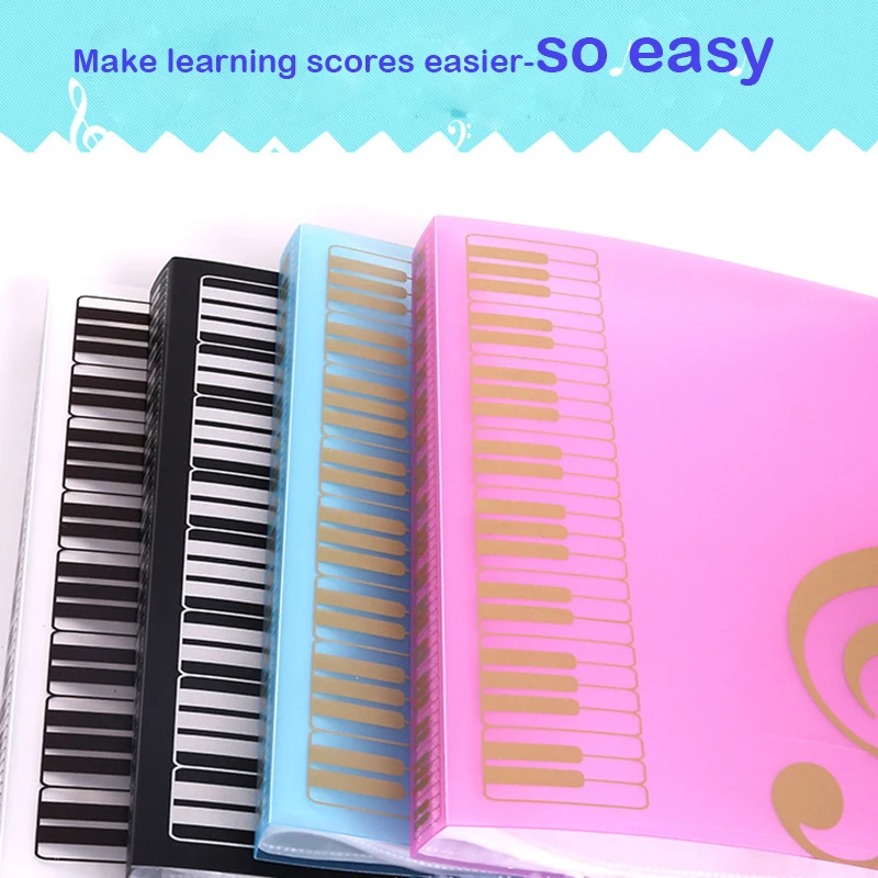 Музыкальный лист файл Бумага для документов хранения Папка Держатель пластик.