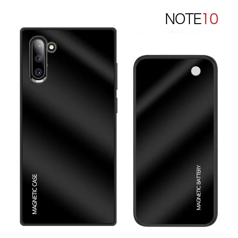 Note 10 чехол для беспроводного зарядного устройства для samsung Galaxy Note 10 Plus тонкий ударопрочный чехол из закаленного стекла для зарядки