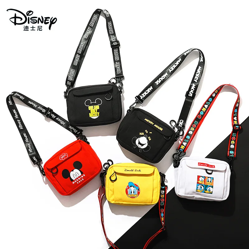 

Disney Authentic Summer New Ladies Shoulder Messenger Bag Large Capacity Canvas Durable Fashion Men's and Women's Chest Bag