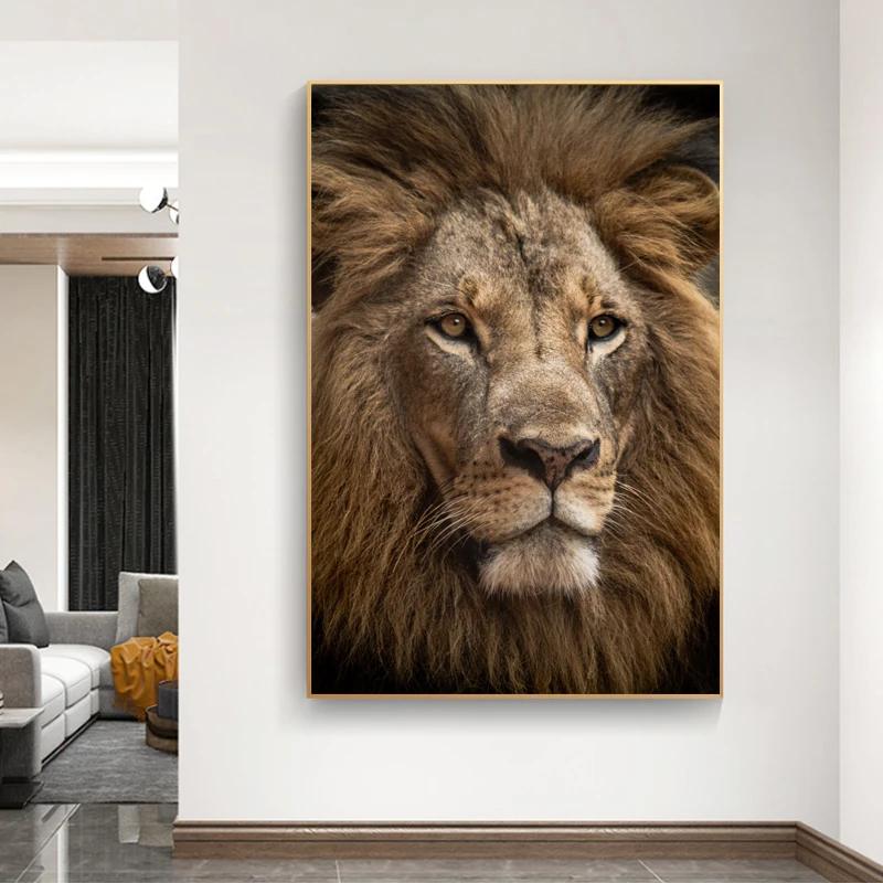 RELIABLI ART изображения льва для дома постеры с животными и принты современное