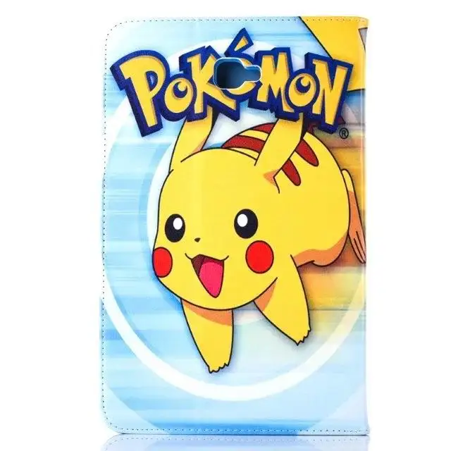 Чехол для samsung Galaxy Tab A 10," T580 T585 T580N чехол Pokemon Go Милый Пикачу чехол для планшета откидная подставка оболочка coque para