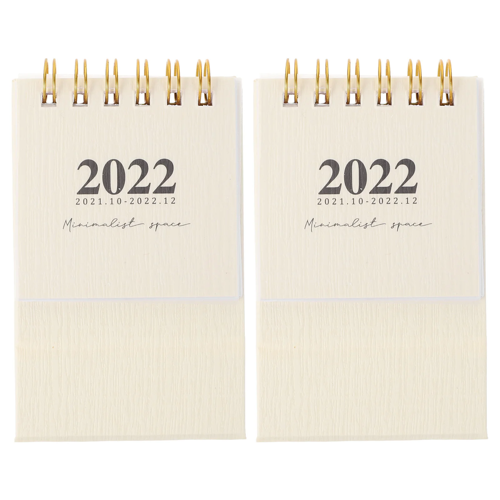 

2pcs Desktop Calendar Paper Desktop Calendar Mini Calendar School Calendar