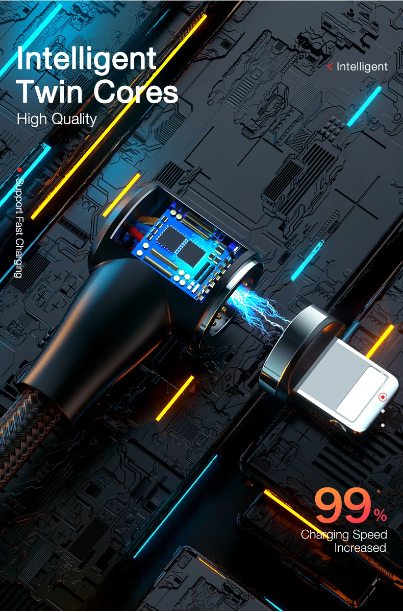Baseuer QC 3,0 3A локоть l-образный Магнитный кабель Micro usb type C для Xiaomi Redmi; Huawei samsung магнит для iPhone 90 градусов