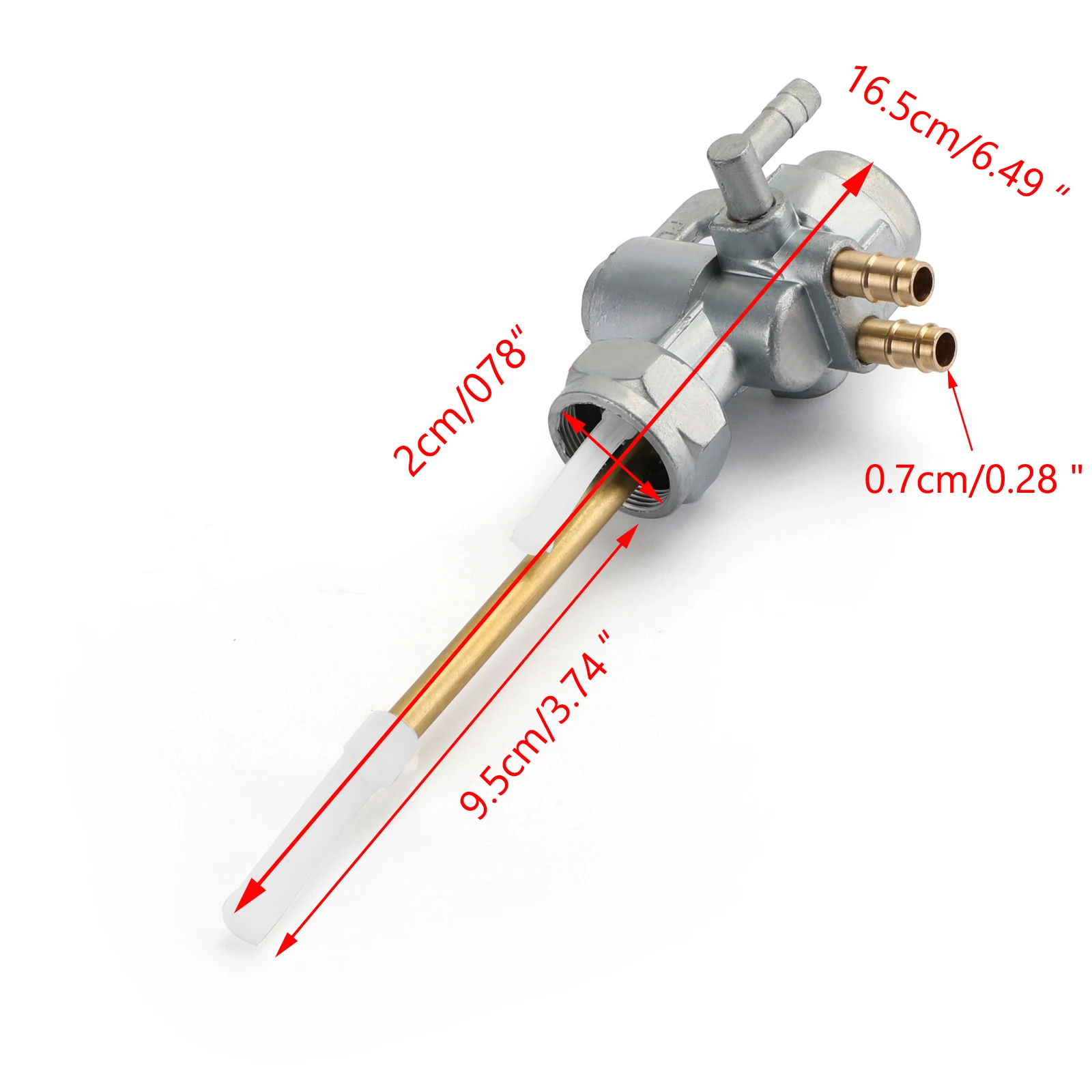 

Areyourshop Gas Fuel Petrol Valve Petcock 51023-040 For Kawasaki H1 Mach III 1969-1975 H2 Mach IV 1972-1975 KH500 1976