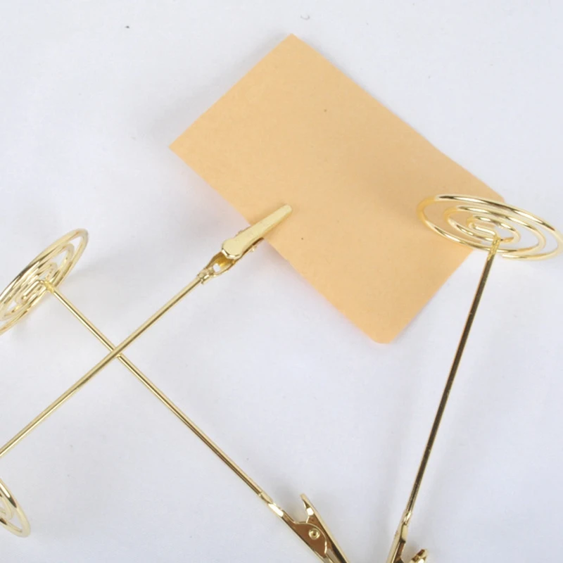 

10Pcs Alligator Clips Table Number Holder Wedding Table Name Card Holder Clips Picture Memo Note Photo Stand