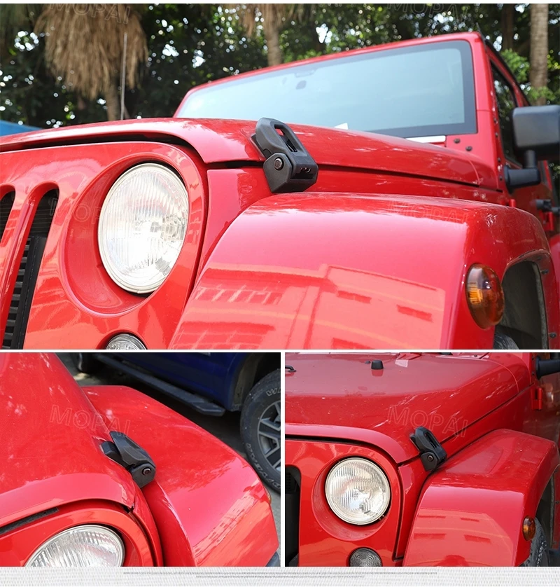 MOPAI Автомобильный Замок двигателя для Jeep Wrangler 2007 Up Автомобильный замок защелки капота защелки для Jeep Wrangler JK аксессуары для укладки