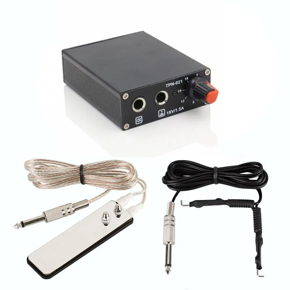 

Professional tattoo Power Supply Black Digital LCD Power Supply For Tattoo Machine wholesale Price tattoo foot pedal clip cord
