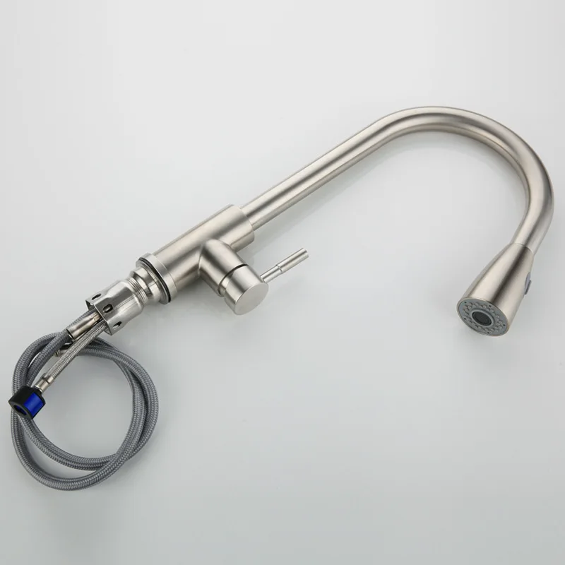 Кухня холодной и горячей насосная кран 304 Нержавеющая сталь раковина из