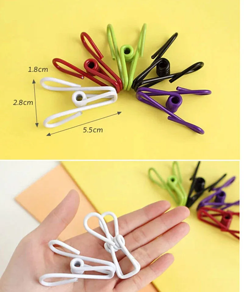 10Pcs Metal Сердце любовь деревянная одежда фото бумага колышек прищепка ремесло открытки зажимы для дома Свадебные украшения офисные канцелярские принадлежности Зажим - Цвет: 10Pcs Metal