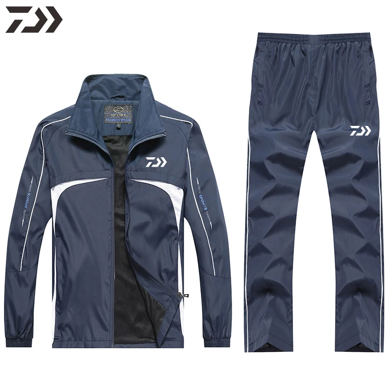 

Daiwa Fishing Clothes Waterproof Windproof Fishing Suit Set Men Breathable Quick Dry Fishing Jacket Hiking Camping Fishing Pants