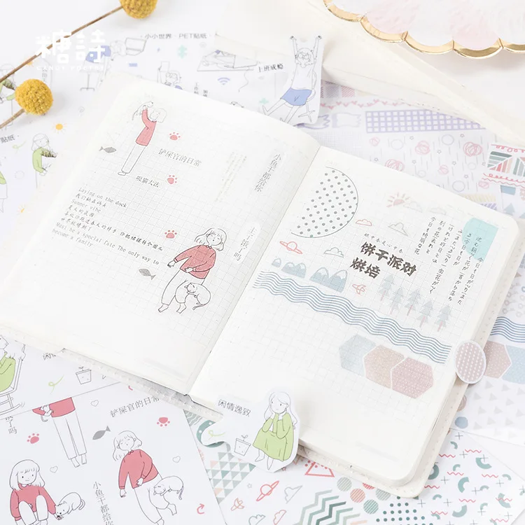 

3 sheets/1pack Spring breeze series Diary Planner Decorative Mobile Stickers Scrapbooking Craft Stationery Stickers