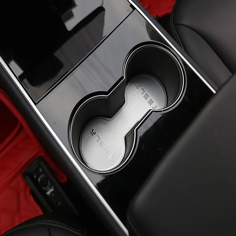 Aluminum alloy coaster Cup Holder Coaster For Tesla Model 3 2018-2019 |