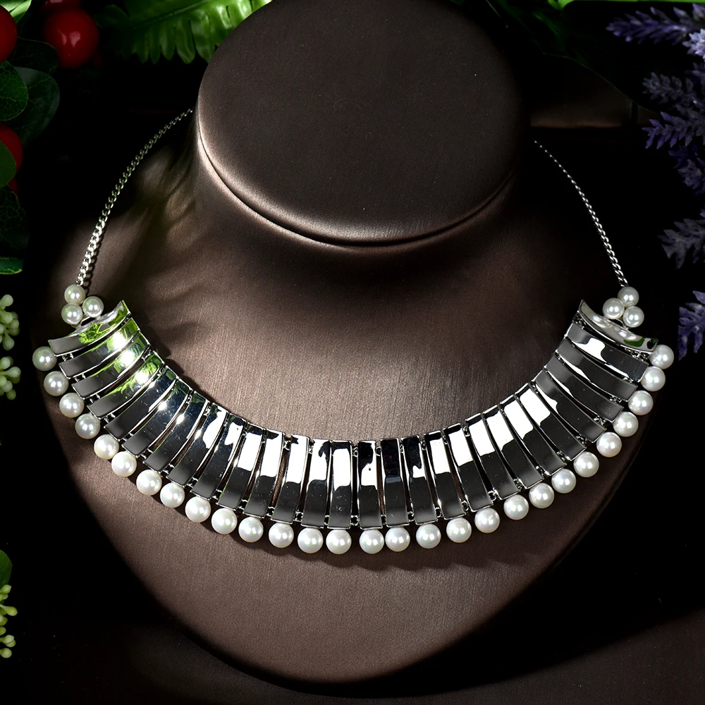 

HIBRIDE Latest New Fashion Women Necklace&Pendants AAA Cubic Zircona Dress Accessories Jewelry Gifts Bijoux Femme N-1259