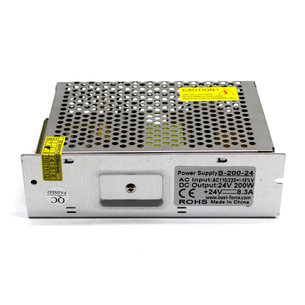 Импульсный источник питания DC 24V 8.3A 200W светодиодный трансформатор с одним