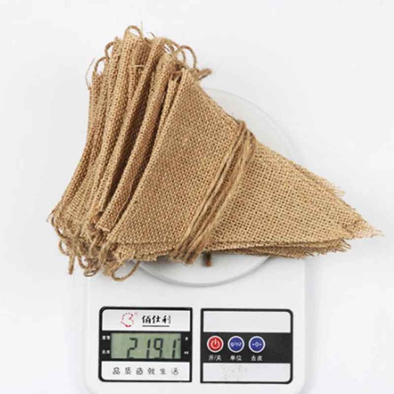 Джутовая веревка с флагом белая 48 шт. украшение сделай сам для рождественской