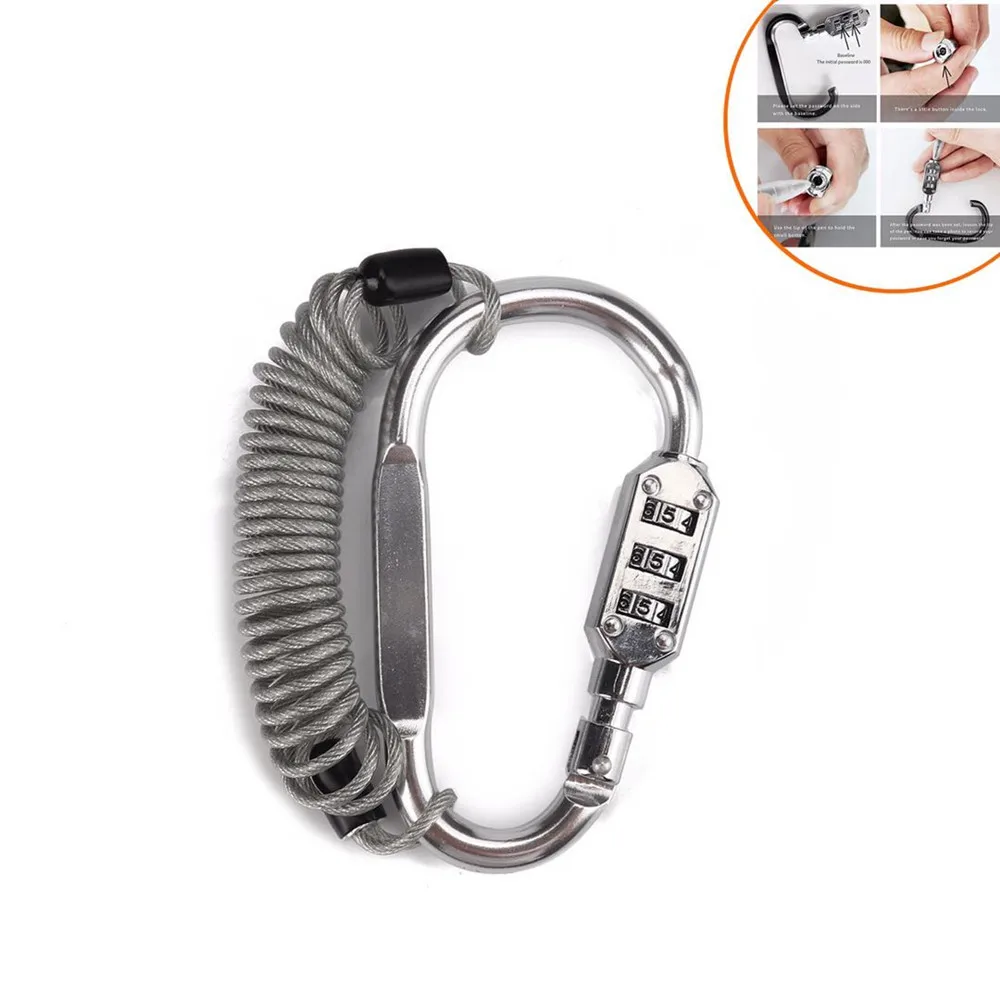 

Motorcycle Helmet Lock Anti-theft Rope Mountain Bike Wire Disc Brake Lock Padlock Password combination Lock Elastic Rope Lock