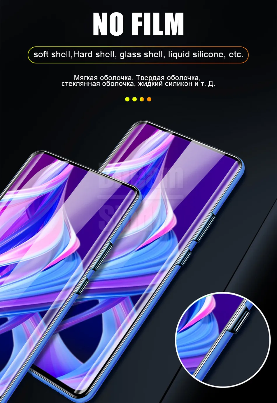 3-1 шт 200D полное покрытие Гидрогелевая пленка для huawei Honor 8X 10i 8 9 10 Lite Honor 20 9X Pro Защитная пленка для переднего экрана(не стекло