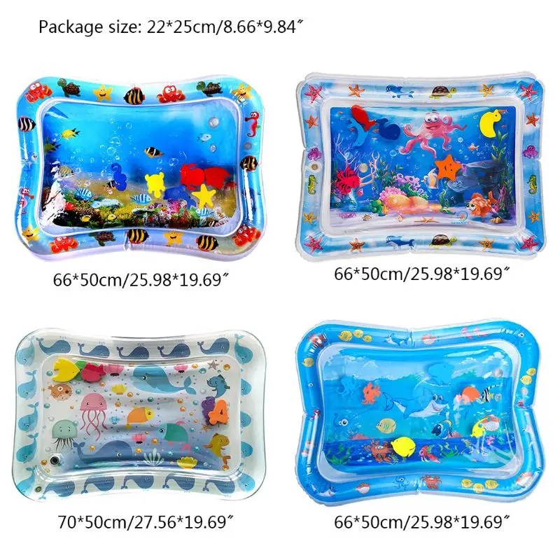 

Baby Kids Water Play Mat Inflatable PVC Infant Playmat Cushion for Toddler Activity Playing Supplies