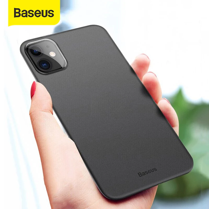 Супертонкий чехол Baseus 0 4 мм для телефона iPhone 11 Coque Pro задняя крышка PP Fundas MAX X