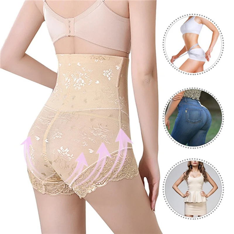 

Waiste Trainer Original Body Shaper Corset Shapewear Butt Lifter Tummy Control Bodysuit Lingerie High Waisted Lace Nylon Women