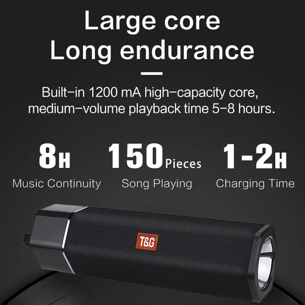 HIPERDEAL TG603 HIFI портативный беспроводной bluetooth динамик стерео сабвуфер колонка с