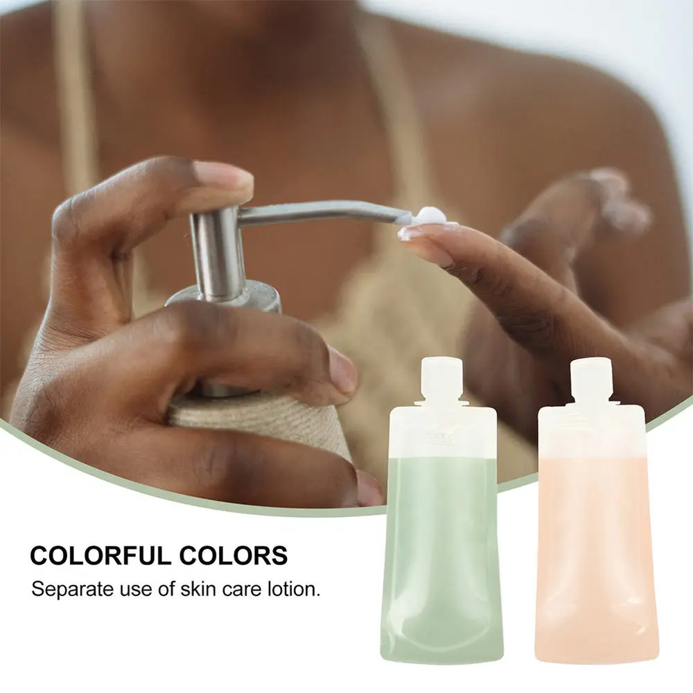 

6pcs Refillable Cosmetic Storage Pouch Practical Squeezable Bags for Travel