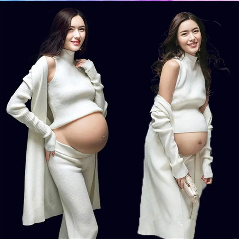 Беременности и родам Подставки для фотографий трикотажные хлопковые средства