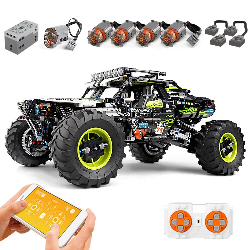 

Modular MOC Bricks kids toys Rc car Model APP remote control 1879PCS Puzzle assembling building blocks Boy gift