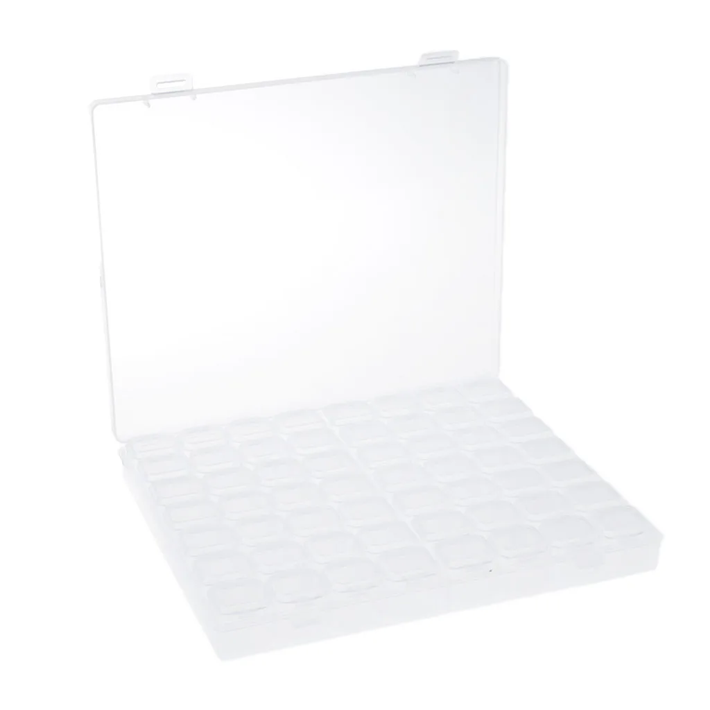 

56 Grids Organizer Beads Pin Pill Mini Items Box Small Crafts Clear Cases