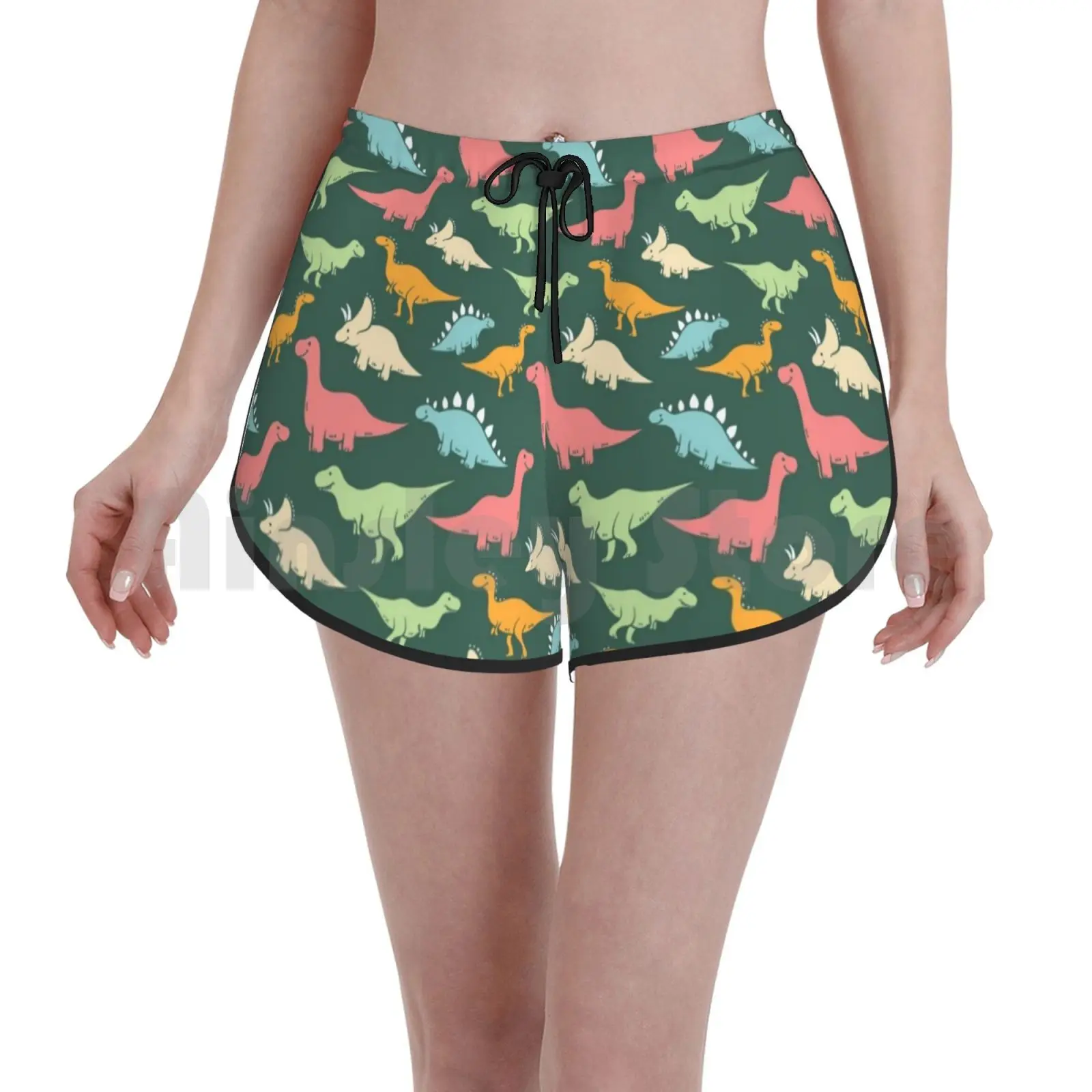 

Симпатичный Динозавр-Забавный динозавр влюбленные плавки шорты женские пляжные шорты динозавр Динозавр влюбленный динозавр