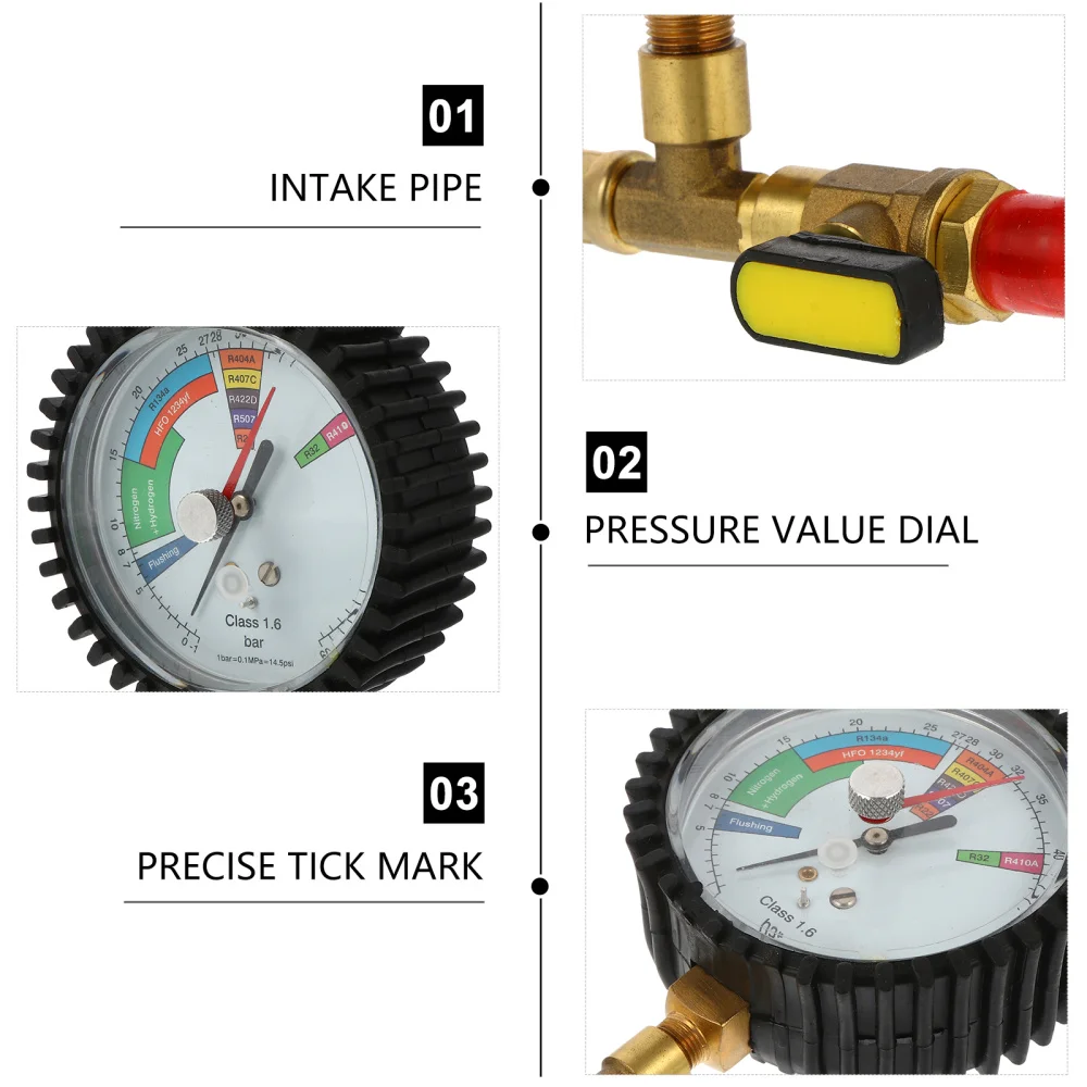 

Nitrogen Pressure Test Gauge Air Conditioning Refrigeration Test Table