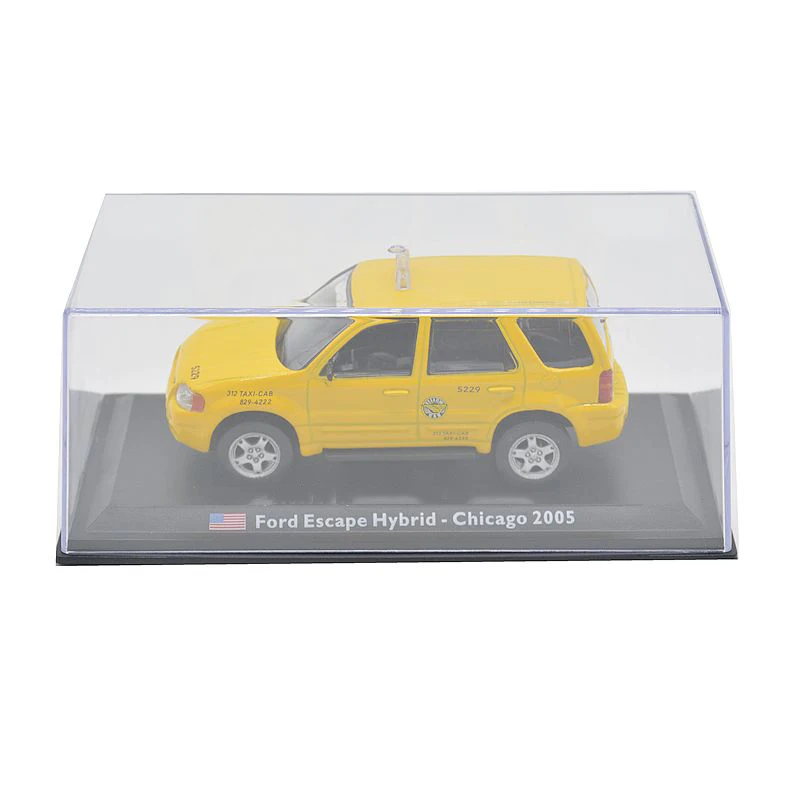 1:43 Scale Metal Alloy Classic SUV ESCAPE HYBRID CHICAGO 2005 Cab Taxi Car Model Diecast Vehicles Toys F Collection Gifts | Игрушки и