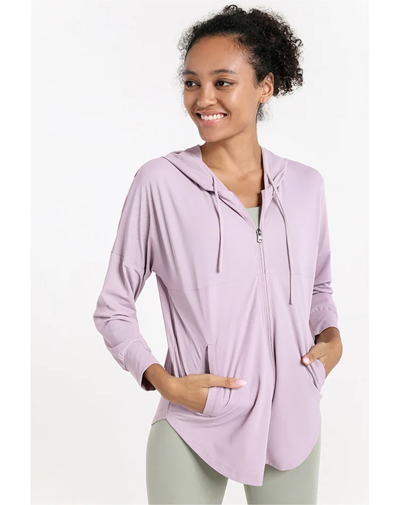 

Women Sport Jacket Zipper Yoga Coat Summer Quick Dry Fitness Running Hoodies Sportwear Gym Clothing Workout Sports Top Outdoor