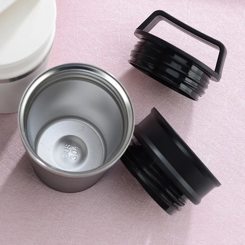 Портативная кофейная чашка 300 мл Термокружка Из Нержавеющей Стали креативная