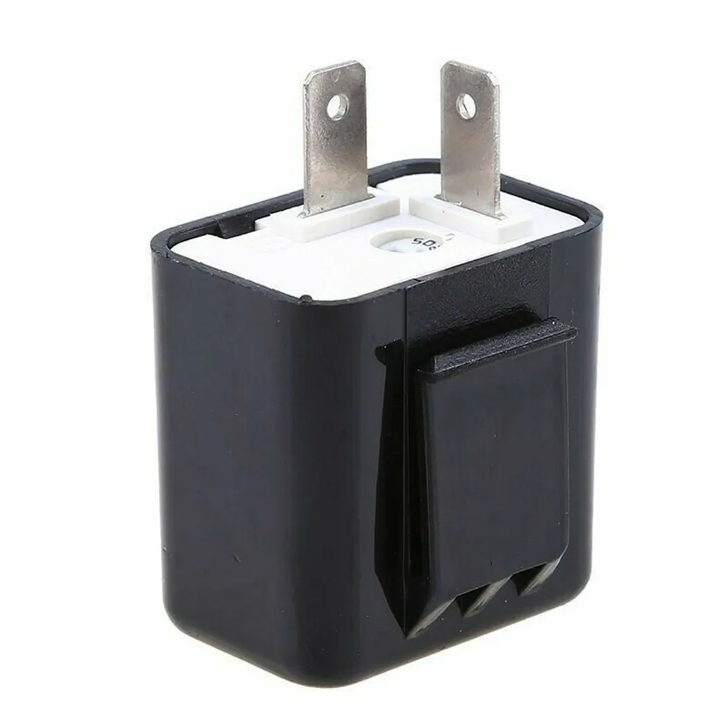 

Motorcycle Flasher Relay 12V 2Pin Accessory Adjustable Black Indicator