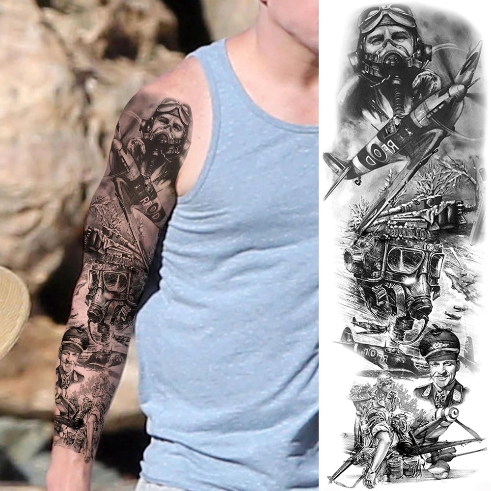 Будда Лотос длинный размер Временные татуировки наклейка для женщин мужчин