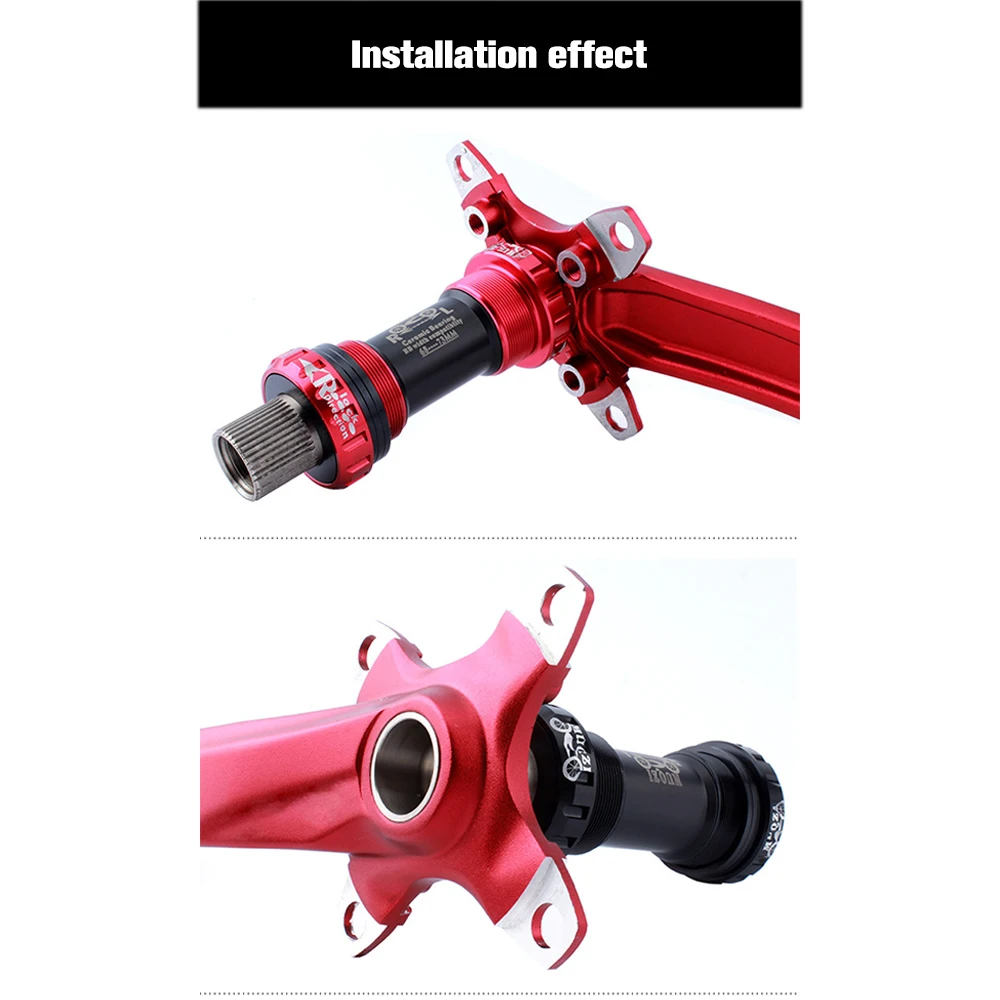 Ceramic Peilin Axis Bottom Bracket MTB Road Mountain Bike Bicycle Bottom Brackets 68/73 BB Screw/Thread Type Bottom Bracket