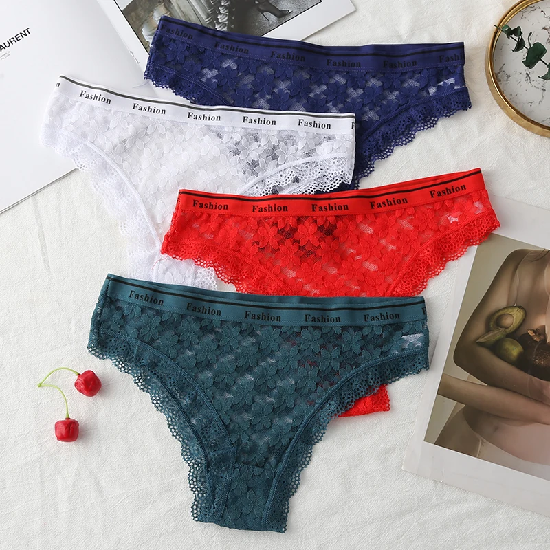 

Women's Panties 3Pcs Soft Women Underpants Solid Color Briefs Sexy Female Lingerie Comfortable Low waist Underwear 3Pcs