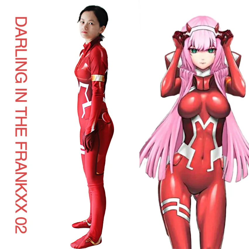 3 шт. Darling в Franxx 02 ноль два Косплэй костюм для Для женщин на Хеллоуин карнавальный