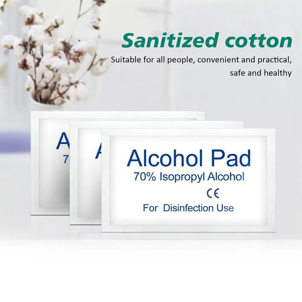 100pcs disinfection wipes disposable alcohol hand clean and hygienic portable towels | Красота и здоровье