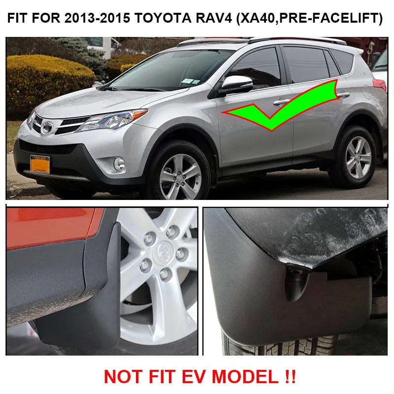 Для Toyota RAV4 2013 2014 2015 набор литых автомобильных брызговиков Брызговики крыло