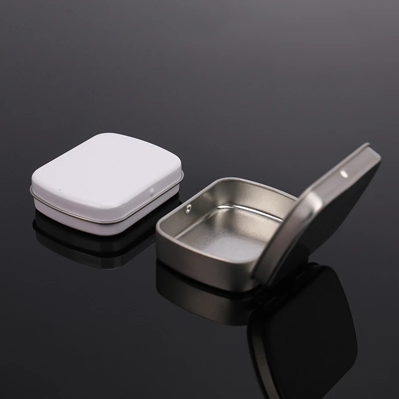 1 шт. небольшые пустые металлические жестяные флип ящик для хранения Чехол