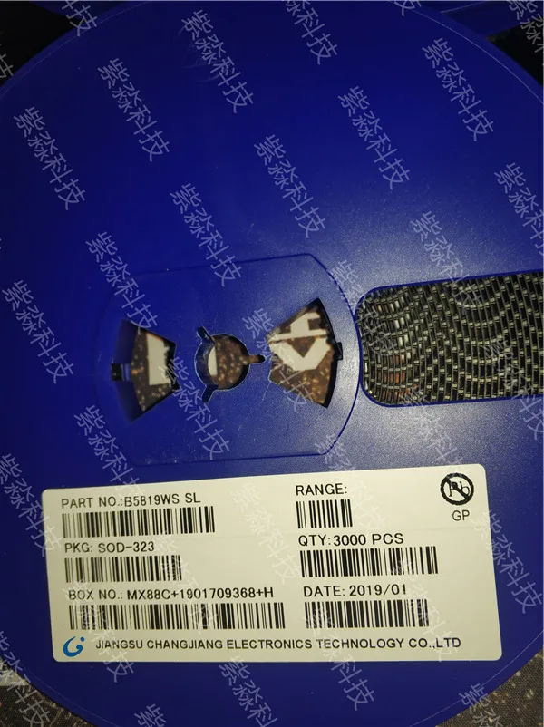 B5819WS диоды и выпрямители Schottky 40 в 1A чип | Освещение