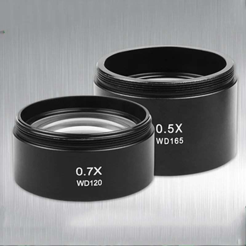 WD30 WD165 Вспомогательный объектив 0.5X 0.3X 1X 0.7X 2X стерео Барлоу Лупа аксессуары для