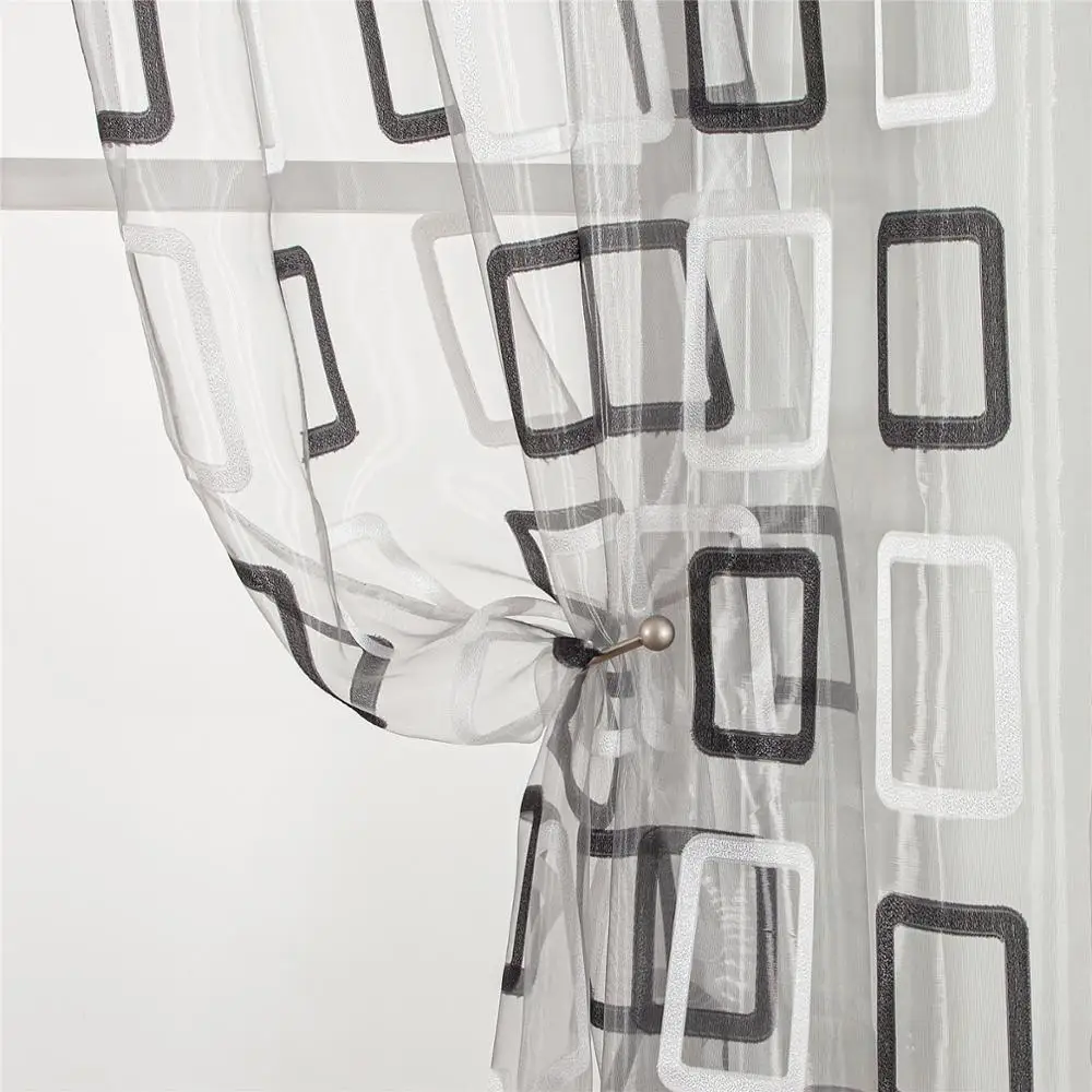 Новинки тюль для окна Занавески кухни полупрозрачный элегантный гостиной