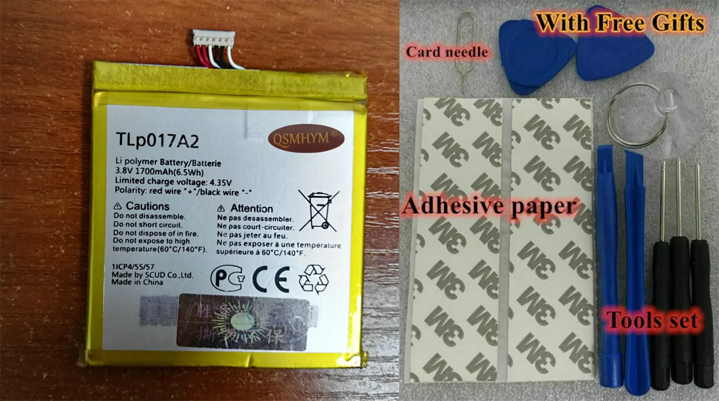 QSMHYM абсолютно новый аккумулятор TLp017A2 3 8 V 1700mAh для Alcatel Onetouch Idol 2 Mini L OT 6016A 6016D 6016X 6014