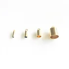 Оптовая продажа, 10 шт.лот, золотой 14 К позолоченный шнур, Конец Крышки для ожерелья, браслетов, ювелирных изделий